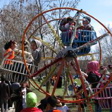 Frühlingsfeier im Park