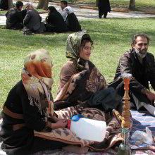Frühlingsfeier im Park