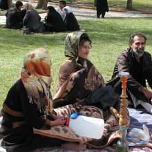 Frühlingsfeier im Park