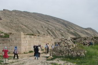 Ruinen der sassanidischen Festung in Bishapur Ruinen der sassanidischen Festung in Bishapur