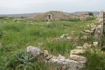 Ruinen der sassanidischen Festung in Bishapur Ruinen der sassanidischen Festung in Bishapur