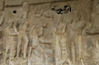 Felsreliefs in der Tang-e Chowgan Felsreliefs in der Tang-e Chowgan
