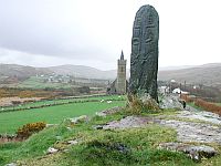 Bild: Keltischer Stein in Glencolumbkille