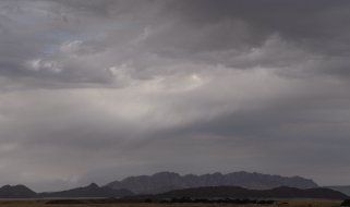 Bild: Wolken über den Dünen