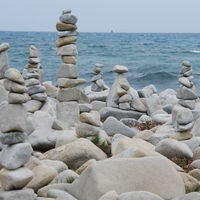 Steingebilde am Strand von Villasimius