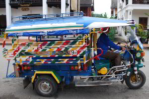 Tuktuk für 9 Personen + Fahrer
