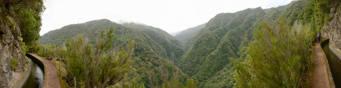 Panoramaausblick an der Levada