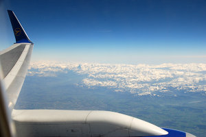 Bild: Beste Sicht über den Alpen