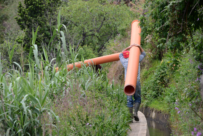 Bauarbeiten an der Levada