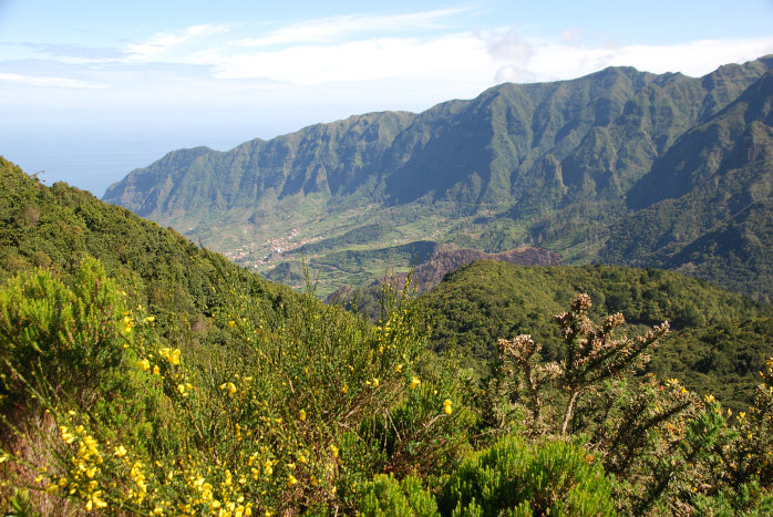Blick auf das Tal von Lameiros