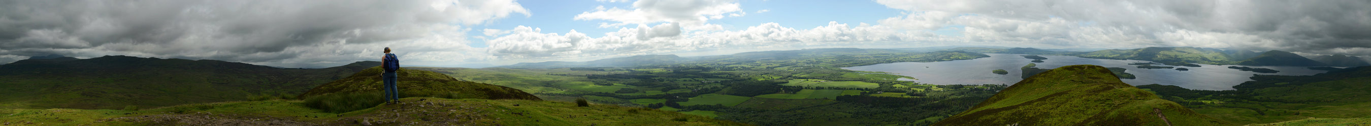 Bild: 360°-Panorama auf dem Conic Hill