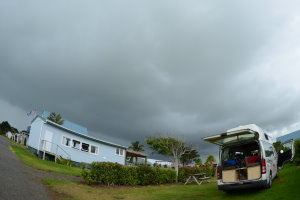 Bild: Auf dem Campingplatz in Clarks Beach Bild: Auf dem Campingplatz in Clarks Beach