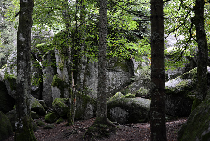 Eine tolle Felsformation mit riesigen Granitkugeln