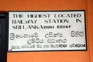 Bild: Der Bahnhof in Pattipola ist der höchstgelegene in Sri Lanka Bild: Der Bahnhof in Pattipola ist der höchstgelegene in Sri Lanka