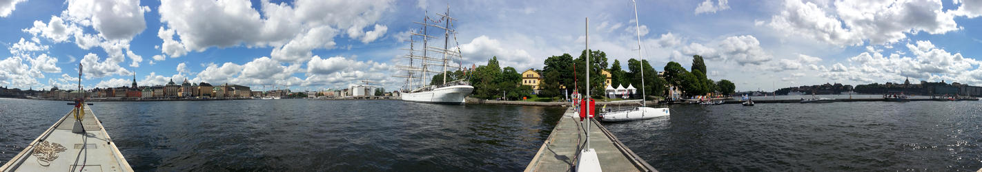 Bild: 360°-Panorama von Skeppsholmen aus