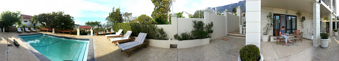 Bild: Die Terrasse des Tafelberg Guesthouse