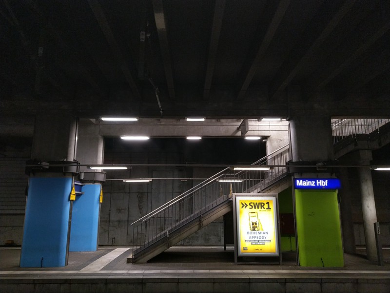 Der Bahnhof in Mainz - verwaist