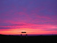 Bild: Sonnenaufgang über dem Camp