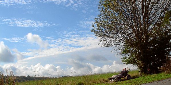 Bild: Zwei auf der Waldliege