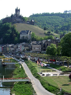 Bild: Cochem bei unserer Ankunft