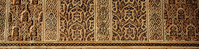 Ornamente im El Bahia Palast Ornamente im El Bahia Palast