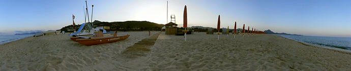 Panorama: Morgens am Strand Panorama: Morgens am Strand
