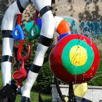 Brunnen von Niki de Saint Phalle in Chateau-Chinon Brunnen von Niki de Saint Phalle in Chateau-Chinon