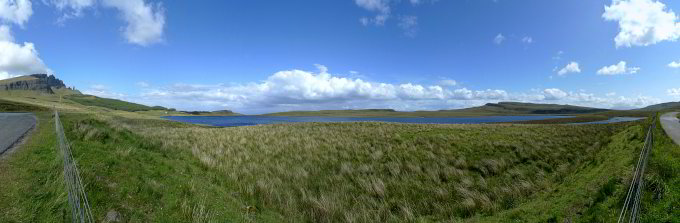 Panorama mit dem Old Man of Storr