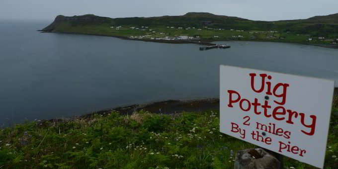 Blick auf deas verregnete Uig