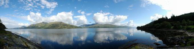 Loch Linnhe bei schönem Wetter