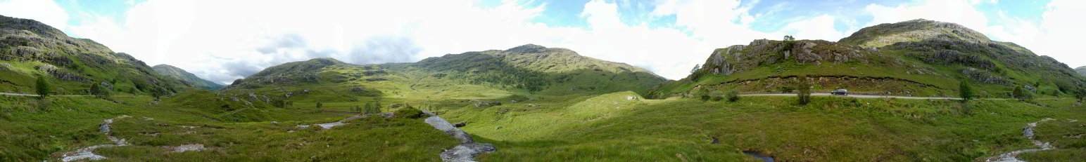 Panorama an der Road to the Isles Panorama an der Road to the Isles