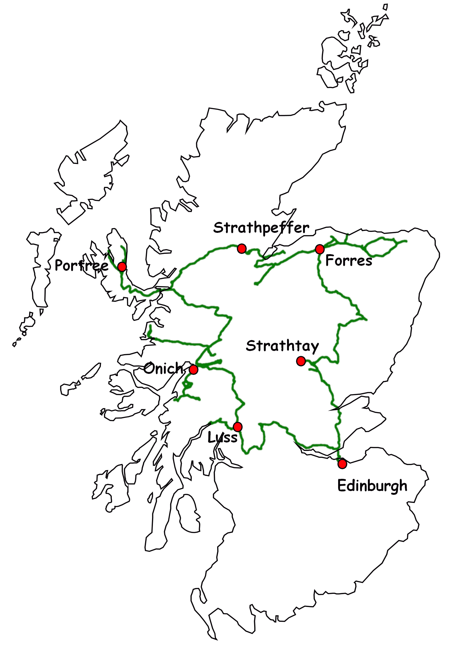 Übersicht der Reiseroute Übersicht der Reiseroute