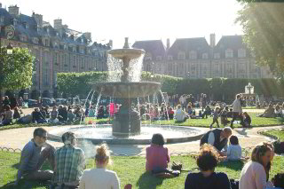 Am Palce de Vosges in der Abendsonne