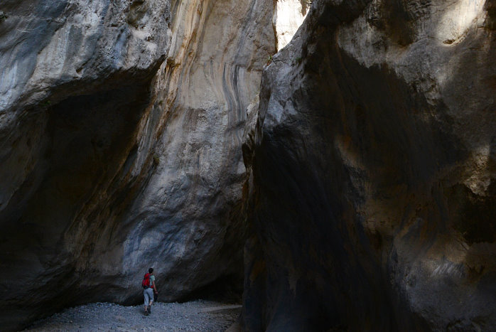 Am Eingang der Sarakinas-Schlucht