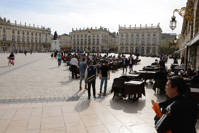 Cafe auf dem Place Stanislas