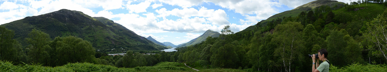 Bild: Panorama vom aussichtspunkt auf Loch Leven und Umgebung Bild: Panorama vom aussichtspunkt auf Loch Leven und Umgebung