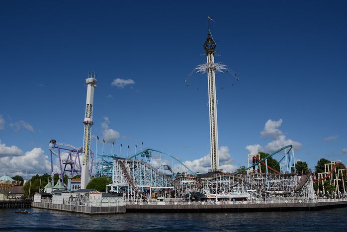 Natürlich kommt man auch in Gröna Lund vorbei