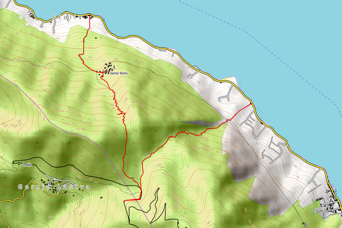 GPX-Daten der Wanderung bei Stoliv