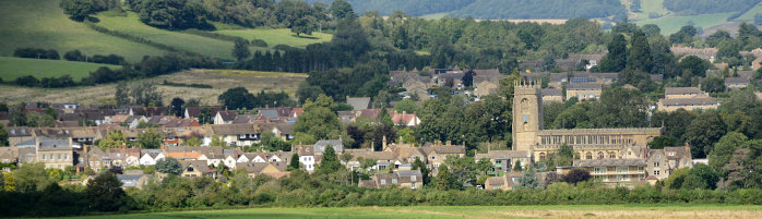 Bild: Blick auf Winchcombe