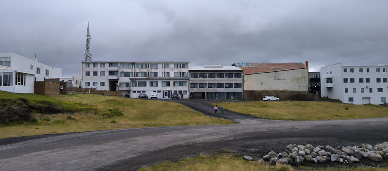 Die Rückansicht vom Hotel