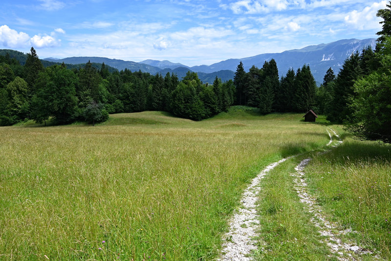 Schöne Berge im Hintergrund