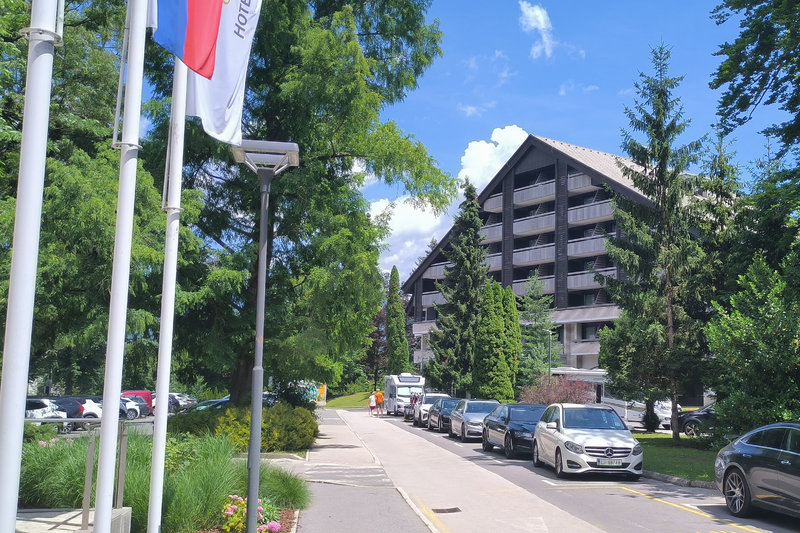 Das Hotel Savica von aussen