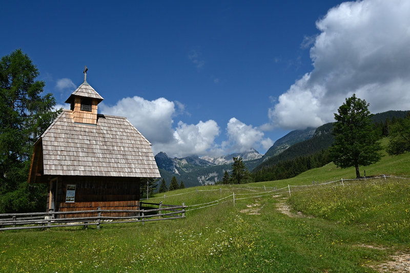 Eine kleine Kappelle mit herrlicher Aussicht