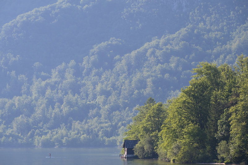 SUP auf dem See