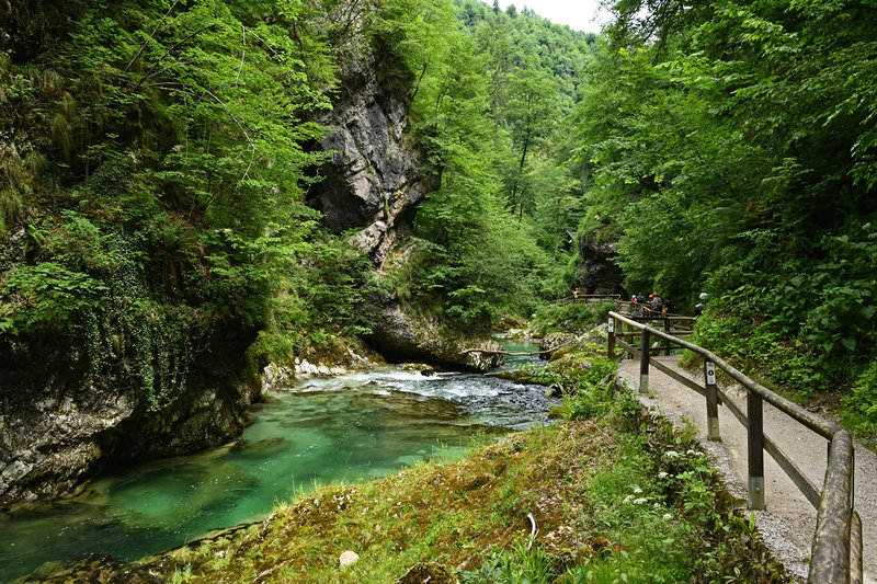 In der Vintgar-Schlucht