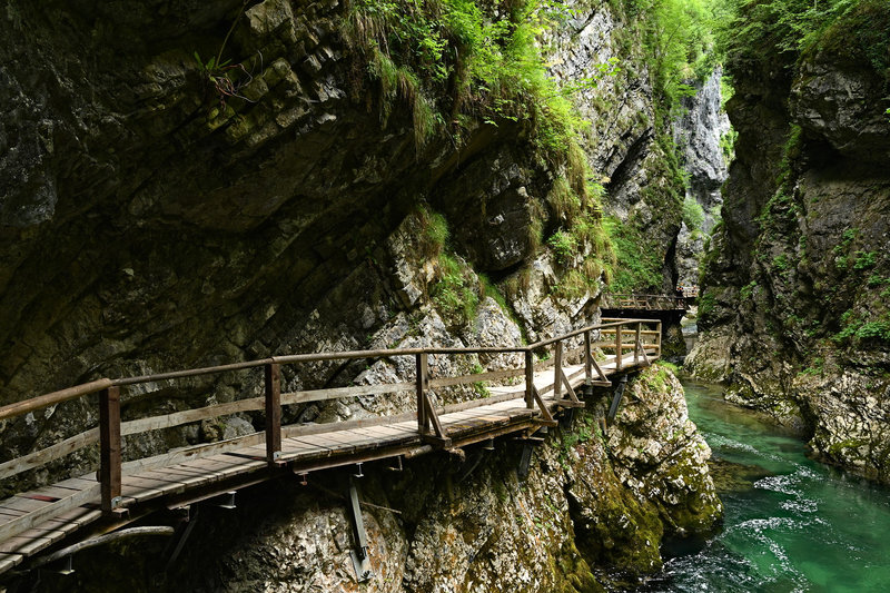 In der Vintgar-Schlucht